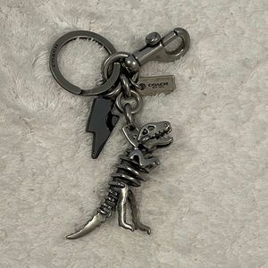 Coach | T. Rex & Lightning Bolt Bag Charm in Silver